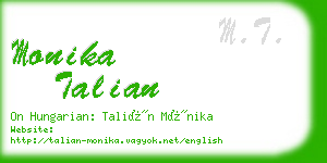 monika talian business card